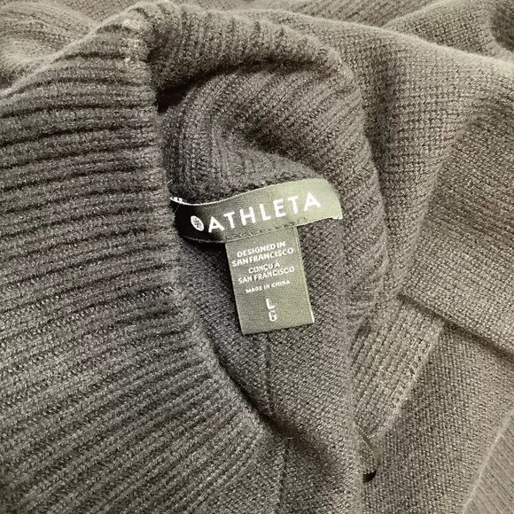 NEW ATHLETA Women's Wrap Alpine Spirit Size L Black - Picture 6 of 7